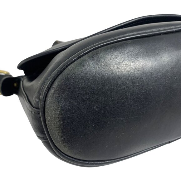 Vintage COACH Soho Fletcher 4150 Black Leather Zip Top Buckle Crossbody Bag 1999 - Picture 7 of 16